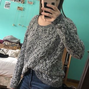 Garage oversized gray knit sweater
